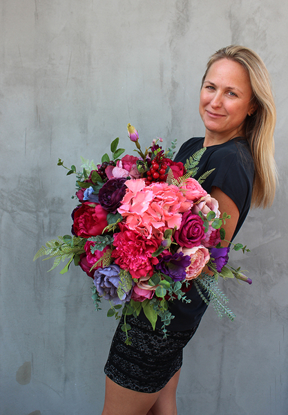 Janina New kompozycja nagrobna w misie, śr.38cm, wys.32cm