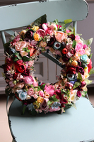 Krezja, bardzo efektowny wianek, śr.40cm