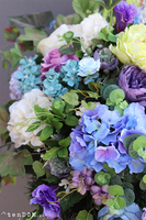 Blue Elle, wiązanka nagrobna, dł.80cm 