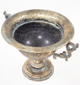 metalowa osłonka / donica / naczynie Gold Palace, 22x34x26,5cm