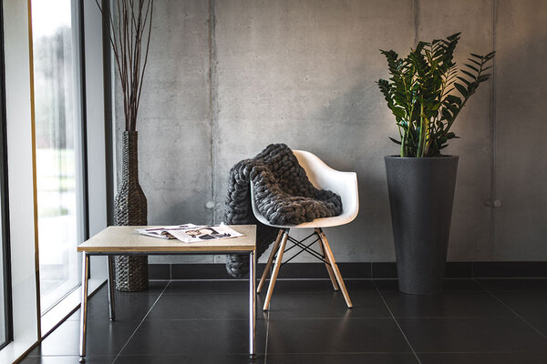 Della donica ciemny marmurek z wewnętrzną półką 40x75cm