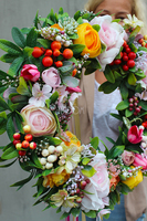 bardzo efektowny wianek na drzwi Salla, śr.38cm 