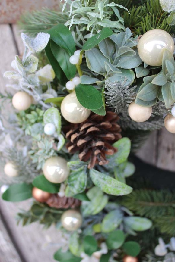 świąteczna dekoracja wianek na drzwi Green Canoe śr.50cm