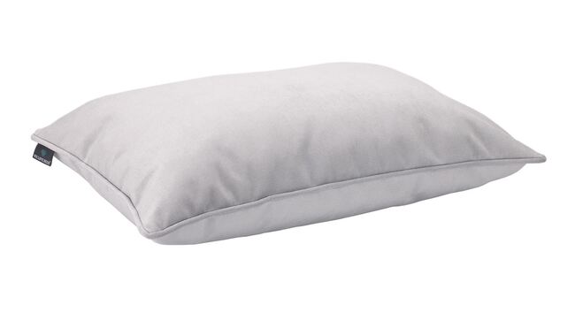 poduszka dekoracyjna welurowa, Velvetia, jasna szarość, wym.40x60cm