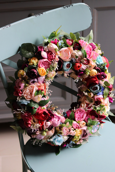 Krezja, bardzo efektowny wianek, śr.40cm