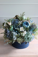 flowerbox marynistyczny Refinia w stylowym niebieskim pudełku, wym.40x50cm