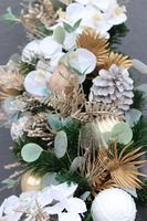 bożonarodzeniowa girlanda, Perłowo - Złota Kamila, dł.150cm