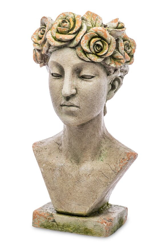 Nymph Head 2, dekoracyjna osłonka w kształcie głowy kobiety, wym.55.5x27x25cm