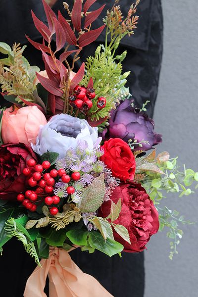 England Passion, bukiet/dekoracja nagrobna, dł.60cm