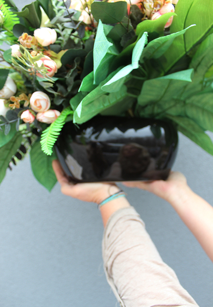 dekoracja nagrobna / bukiet Edyta, wym.50x75x60cm