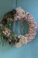 Eva, nowoczesny wianek na drzwi, śr.50cm