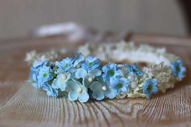 komunijny wianek na głowę Iga, rozmiar uniwersalny, dziecięcy