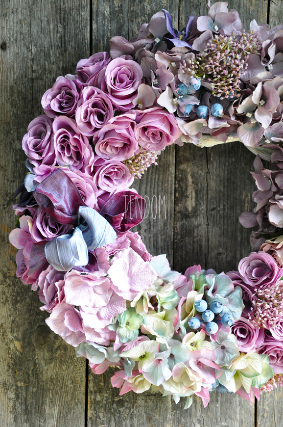 bardzo duży wianek na drzwi Bogactwo Natury, śr.50cm  