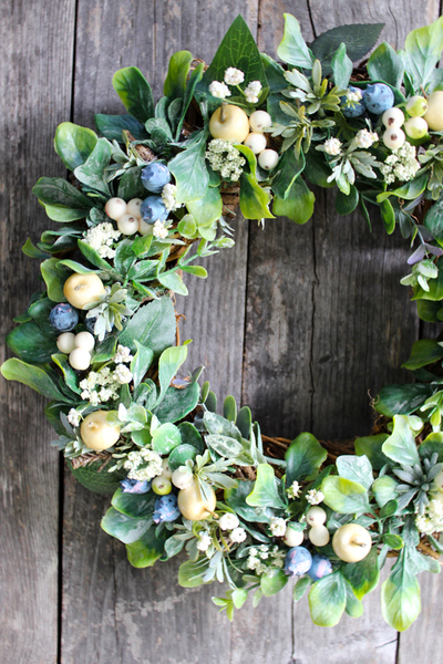 jesienny dekoracyjny wianek Antonina, śr.32cm  