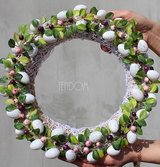 dekoracyjny wianek wielkanocny Koronkowy 10, śr.30cm