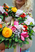 bardzo efektowny wianek na drzwi Salla, śr.38cm 