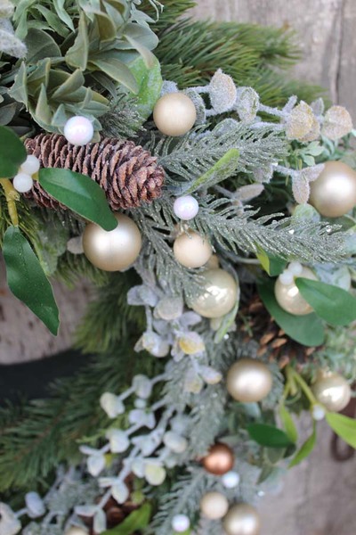 świąteczna dekoracja wianek na drzwi Green Canoe śr.50cm