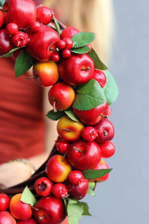 jesienny wianek Jabłkowy, śr.35cm