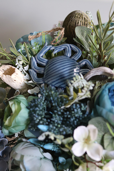 flowerbox marynistyczny Refinia w stylowym niebieskim pudełku, wym.40x50cm