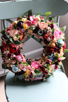 Krezja, bardzo efektowny wianek, śr.40cm