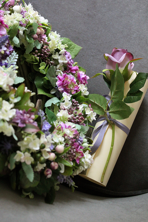 dekoracyjny wianek na drzwi Theresa, śr.34cm