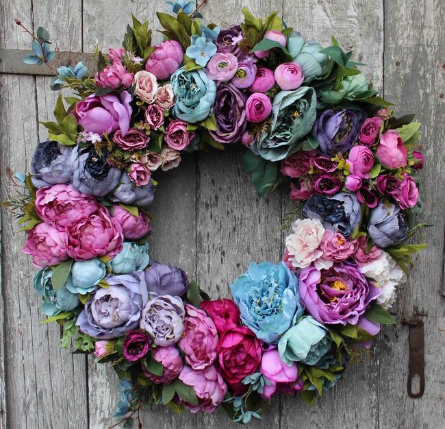 Caryca Katarzyna 7, bardzo duży wianek na drzwi, śr.70cm 