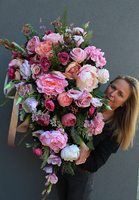 duża dekoracja / wiązanka nagrobna Romena, dł.88cm