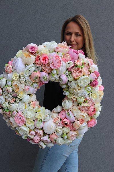 Bella Pastels, ogromny wianek na drzwi, śr.48cm