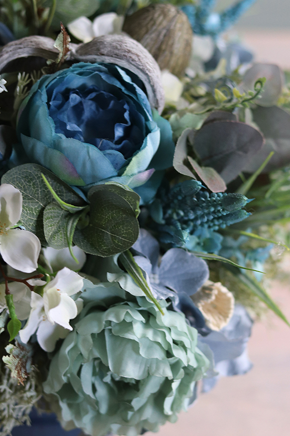 flowerbox marynistyczny Refinia w stylowym niebieskim pudełku, wym.40x50cm