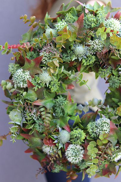 duży zielony wianek, Elswood Green 2, śr.45cm