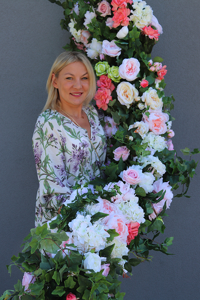 Wypożyczenie girlandy dwustronnej, 2szt, dł.300cm, Maria Antonina