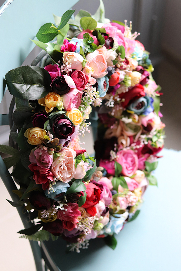 Krezja, bardzo efektowny wianek, śr.40cm