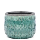 Cornellia Lazurro, ceramiczna osłonka / donica, wys.14.5x18x18cm 