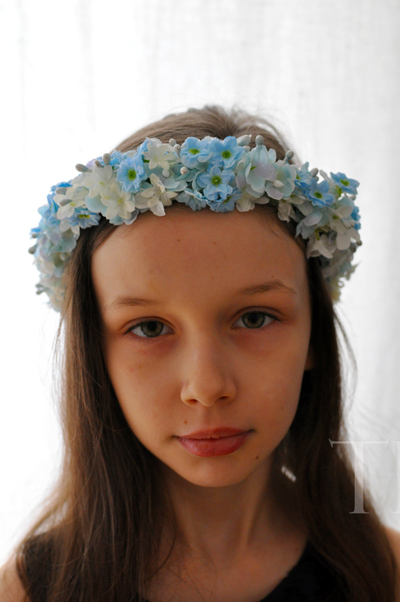 komunijny wianek na głowę Iga, rozmiar uniwersalny, dziecięcy