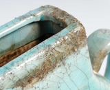 Azzurro wazon osłonka wąska wysoka, wym.27x11x28cm