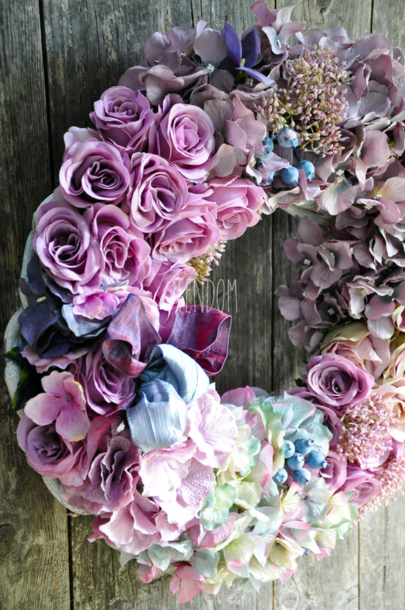 bardzo duży wianek na drzwi Bogactwo Natury, śr.50cm  