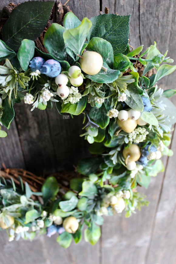 jesienny dekoracyjny wianek Antonina, śr.32cm  