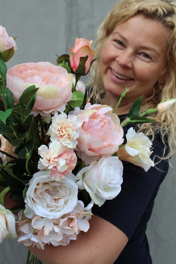 Abella, pastelowy bukiet do wazonu, dł.60cm