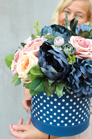 Flamenco kompozycja kwiatowa / bukiet / Flowerbox, wys.36cm