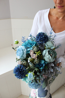 bukiet w błękitach Lanata dł.42cm