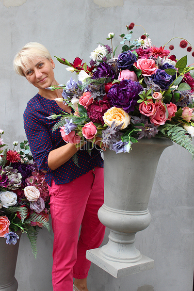 kompozycja kwiatowa / bukiet England nr7 wys.110cm, śr.66cm