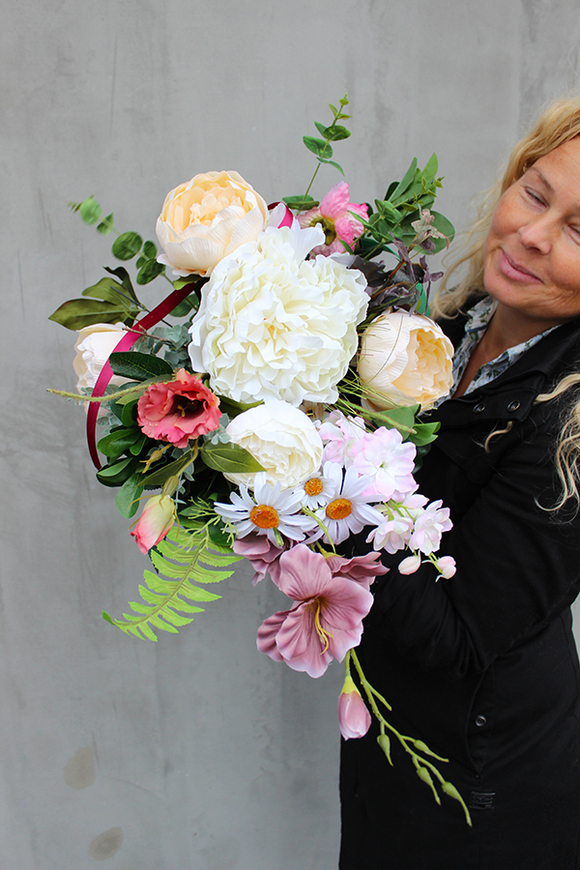 dekoracja / wiązanka nagrobna / bukiet Tao, wym.60cm