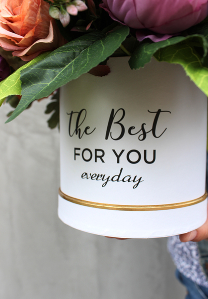 flowerbox, kompozycja kwiatowa Tenna, wys.34cm