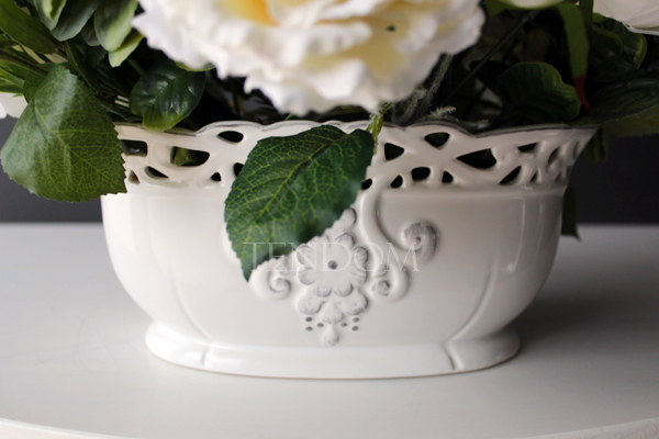 elegancka kompozycja kwiatowa, Polly, wys.35cm