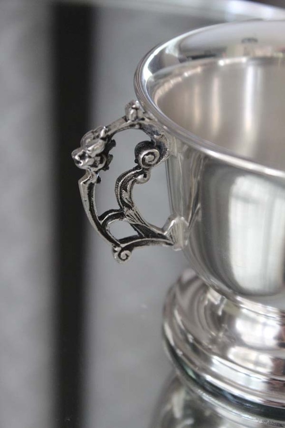 cukiernica posrebrzana Clementina, wym.9x11x14.5cm