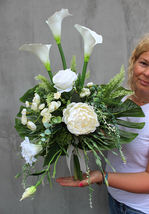 Bogini zestaw kompozycji nagrobnych, dł.70/45cm 