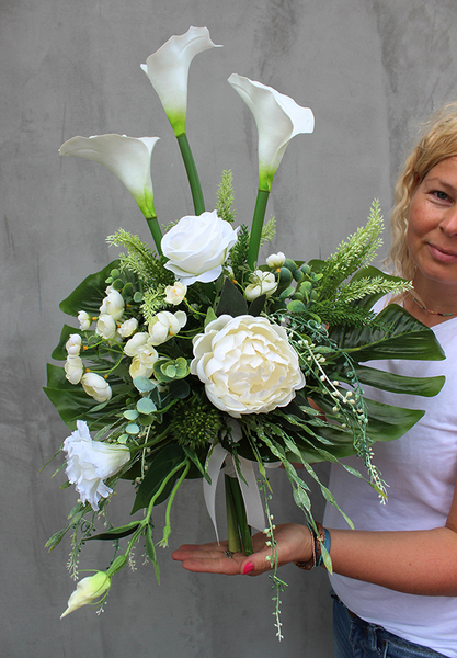 Bogini zestaw kompozycji nagrobnych, dł.70/45cm 