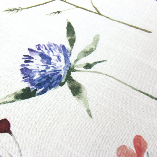 Aquarell, biały obrus w kwiaty, wym.135x300cm 