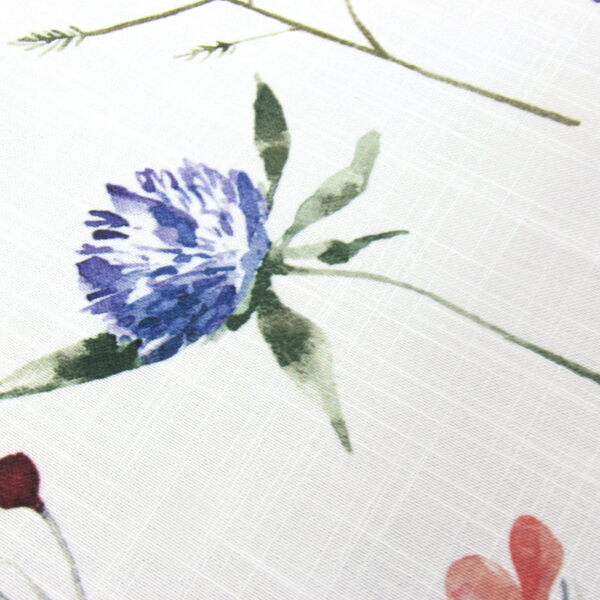 Aquarell, biały obrus w kwiaty, wym.135x300cm 