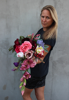 komplet 2 wiązanek nagrobnych England, dł.55cm